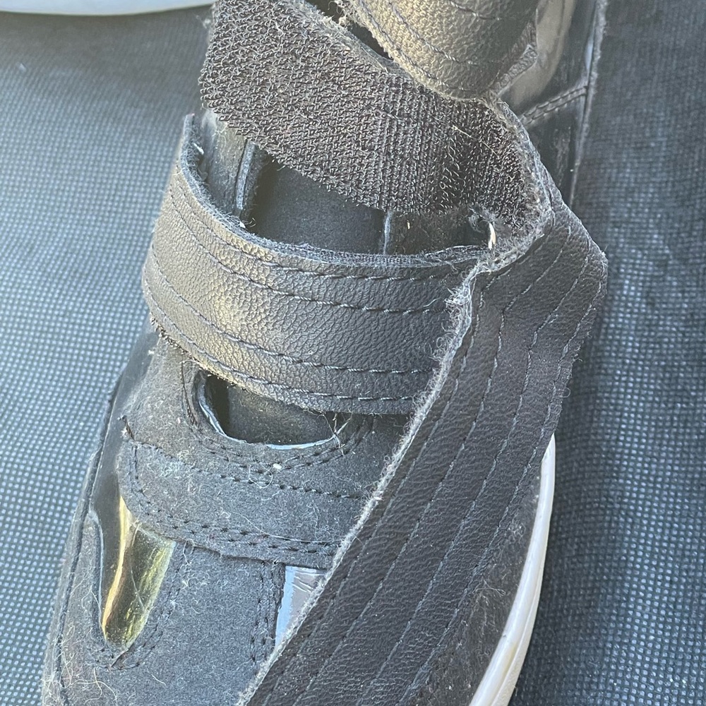 Black ankle strap shoes